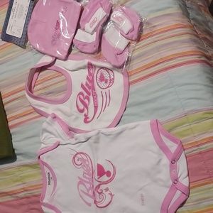 St Louis Blues infant pink onesie